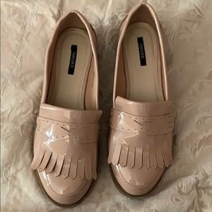Forever 21 Light pink faux patent loafers